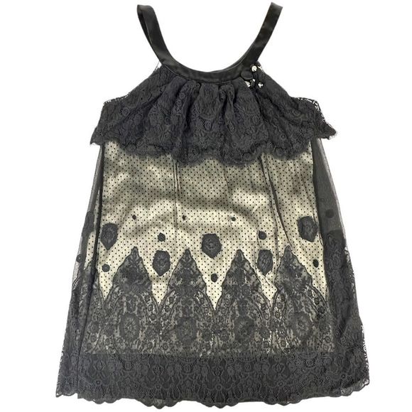 BCBG Maxazria Silk & Lace Cocktail Party Dress Women's Size Small - Picture 2 of 8